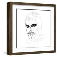 Freddy Mercury-Logan Huxley-Framed Art Print