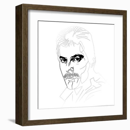 Freddy Mercury-Logan Huxley-Framed Art Print