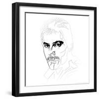 Freddy Mercury-Logan Huxley-Framed Art Print