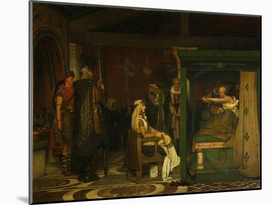 Fredegund Visits Bishop Prætextatus on His Deathbed, 1864-Lawrence Alma-Tadema-Mounted Giclee Print