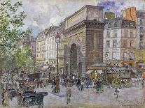 Place De L'hotel De Ville, Paris, 14Th July 1905 (Gouache on Paper)-Frederic Anatole Houbron-Stretched Canvas