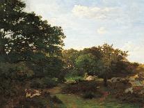 Landscape at Chailly, 1865-Jean Frederic Bazille-Giclee Print