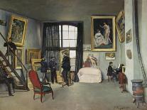 The Studio of the Artist at Rue De La Condamine, 1870-Frédéric Bazille-Framed Stretched Canvas