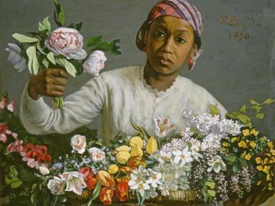 Young Woman with Peonies, 1870