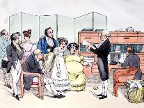 Thanks to the Dowry, Reading a Marriage Contract at the Lawyer Office, circa 1830-Frederic Bouchot-Giclee Print