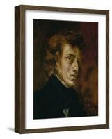 Frederic Chopin (1809-1849), Polish-French Composer-Eugene Delacroix-Framed Giclee Print