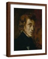 Frederic Chopin (1809-1849), Polish-French Composer-Eugene Delacroix-Framed Giclee Print