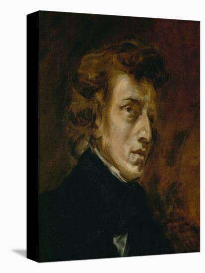 Frederic Chopin (1809-1849), Polish-French Composer-Eugene Delacroix-Stretched Canvas