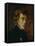 Frederic Chopin (1809-1849), Polish-French Composer-Eugene Delacroix-Framed Stretched Canvas