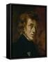 Frederic Chopin (1809-1849), Polish-French Composer-Eugene Delacroix-Framed Stretched Canvas