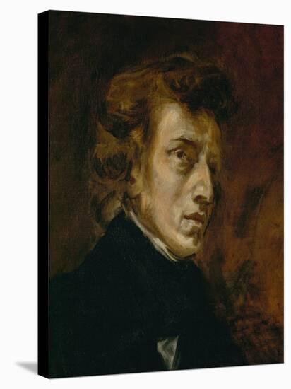 Frederic Chopin (1809-1849), Polish-French Composer-Eugene Delacroix-Stretched Canvas