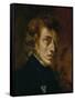 Frederic Chopin (1809-1849), Polish-French Composer-Eugene Delacroix-Framed Stretched Canvas