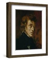 Frederic Chopin (1809-1849), Polish-French Composer-Eugene Delacroix-Framed Giclee Print