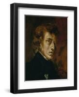 Frederic Chopin (1809-1849), Polish-French Composer-Eugene Delacroix-Framed Giclee Print