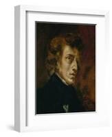 Frederic Chopin (1809-1849), Polish-French Composer-Eugene Delacroix-Framed Giclee Print