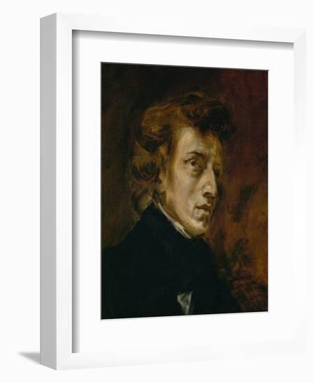 Frederic Chopin (1809-1849), Polish-French Composer-Eugene Delacroix-Framed Giclee Print