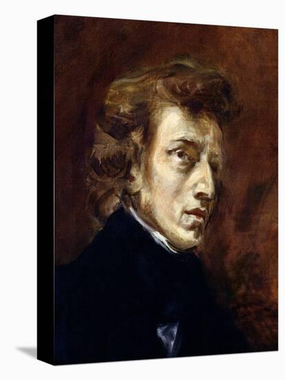 Frederic Chopin (1810-49) 1838-Eugene Delacroix-Stretched Canvas