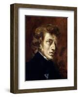 Frederic Chopin (1810-49) 1838-Eugene Delacroix-Framed Giclee Print