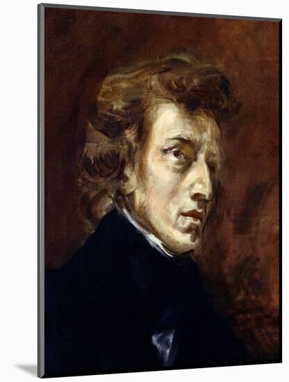 Frederic Chopin (1810-49) 1838-Eugene Delacroix-Mounted Giclee Print