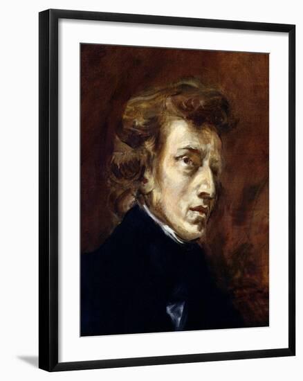 Frederic Chopin (1810-49) 1838-Eugene Delacroix-Framed Giclee Print