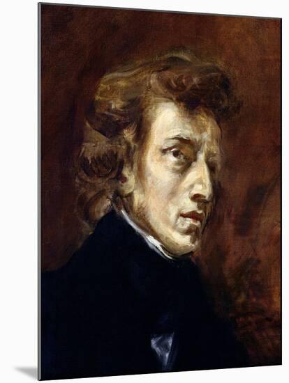 Frederic Chopin (1810-49) 1838-Eugene Delacroix-Mounted Giclee Print