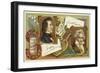 Frederic Chopin and Ludwig Van Beethoven-European School-Framed Giclee Print