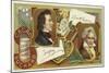 Frederic Chopin and Ludwig Van Beethoven-European School-Mounted Giclee Print