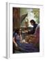 Frederic Chopin at the piano with George Sand-Adolf Karpellus-Framed Giclee Print