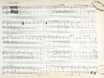 Handwritten Score for Polonaise-Fantaisie, Opus 61, 1864-Frederic Chopin-Giclee Print