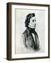 Frederic Chopin - from portrait by Winterhalter, 1847-Franz Xaver Winterhalter-Framed Giclee Print