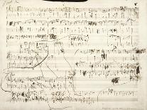 Handwritten Score for Polonaise-Fantaisie, Opus 61, 1864-Frederic Chopin-Giclee Print