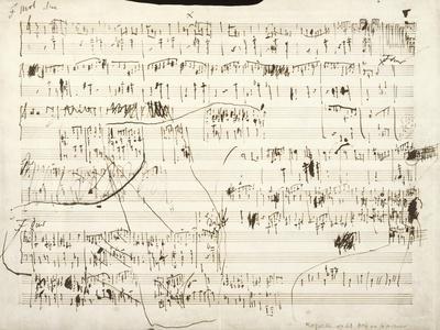 Handwritten Score for Mazurka in F Minor, Opus 68, No 4, 1849