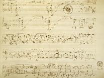 Facsimile of the Score of "Ballade Number 2 in F"-Frederic Chopin-Giclee Print