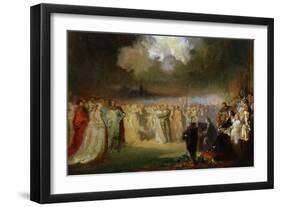 Frederic Chopin in Concert at the Hotel Lambert, Paris, 1840-Antar Teofil Kwiatowski-Framed Giclee Print