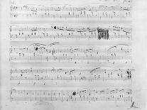 Handwritten Score for Polonaise-Fantaisie, Opus 61, 1864-Frederic Chopin-Giclee Print