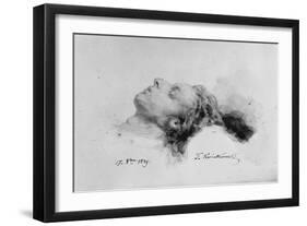 Frederic Chopin on His Deathbed, 17th October 1849-Antar Teofil Kwiatowski-Framed Giclee Print