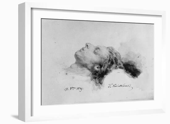 Frederic Chopin on His Deathbed, 17th October 1849-Antar Teofil Kwiatowski-Framed Giclee Print