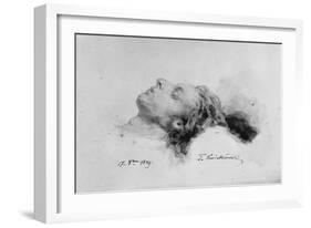 Frederic Chopin on His Deathbed, 17th October 1849-Antar Teofil Kwiatowski-Framed Giclee Print