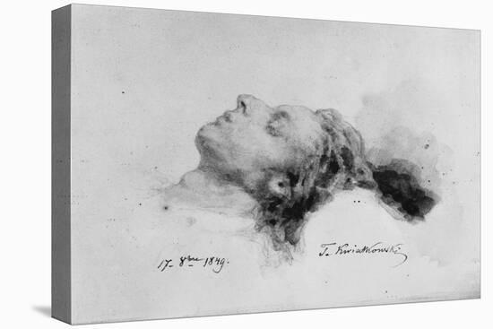 Frederic Chopin on His Deathbed, 17th October 1849-Antar Teofil Kwiatowski-Stretched Canvas