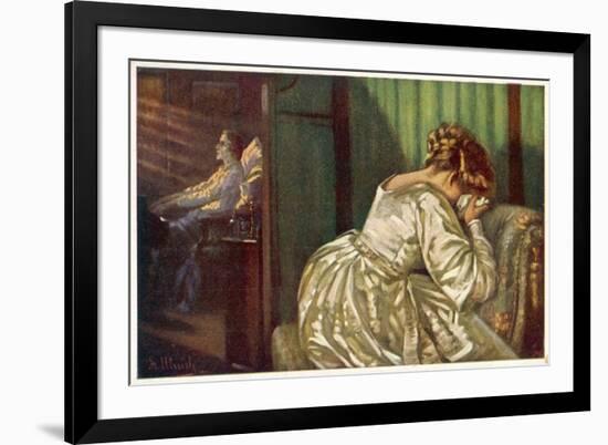 Frederic Chopin Polish Musician at the End of His Life-F. Ullrich-Framed Art Print