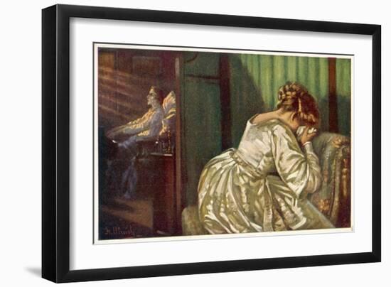 Frederic Chopin Polish Musician at the End of His Life-F. Ullrich-Framed Art Print