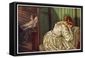Frederic Chopin Polish Musician at the End of His Life-F. Ullrich-Framed Stretched Canvas