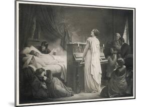 Frederic Chopin Polish Musician on His Deathbed-null-Mounted Art Print