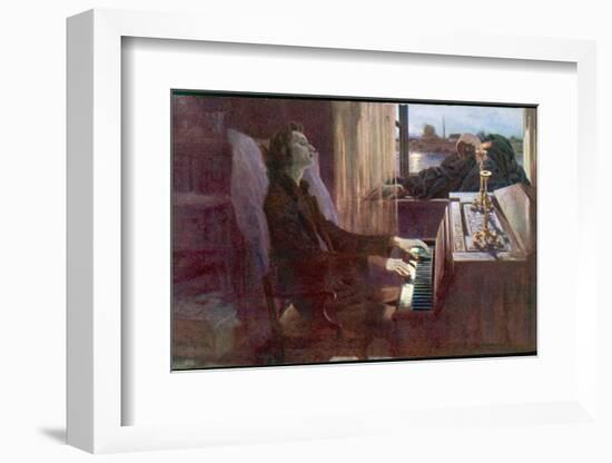 Frederic Chopin Polish Musician the Last Notes-null-Framed Photographic Print