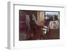 Frederic Chopin Polish Musician the Last Notes-null-Framed Photographic Print