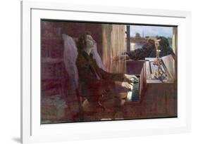 Frederic Chopin Polish Musician the Last Notes-null-Framed Photographic Print