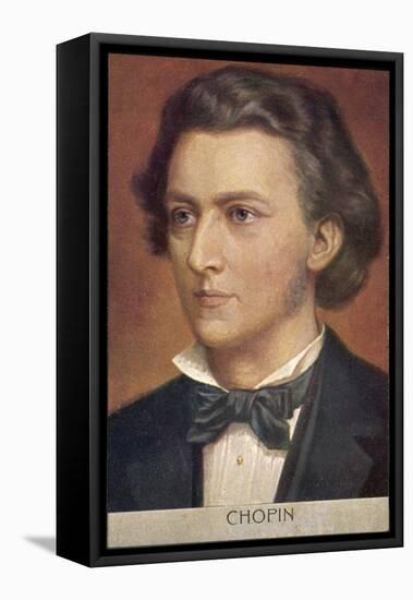 Frederic Chopin Polish Musician-null-Framed Stretched Canvas