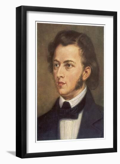 Frederic Chopin Polish Musician-B. Franz-Framed Art Print