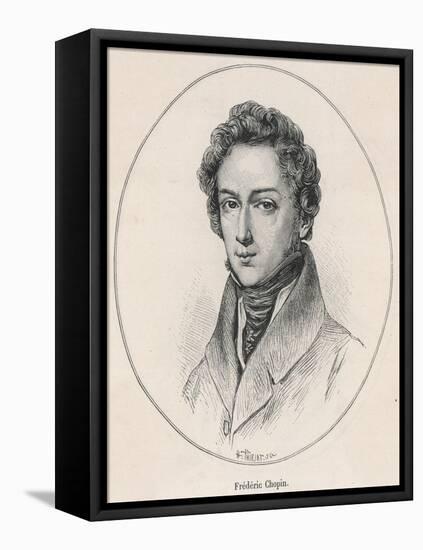 Frederic Chopin Polish Musician-null-Framed Stretched Canvas