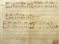 Handwritten Score for Mazurka in F Minor, Opus 68, No 4, 1849-Frederic Chopin-Giclee Print